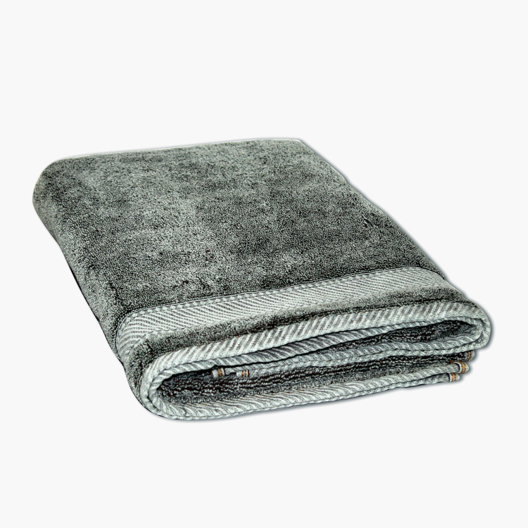 SPACES Youthopia Denim Solid Bath Towel