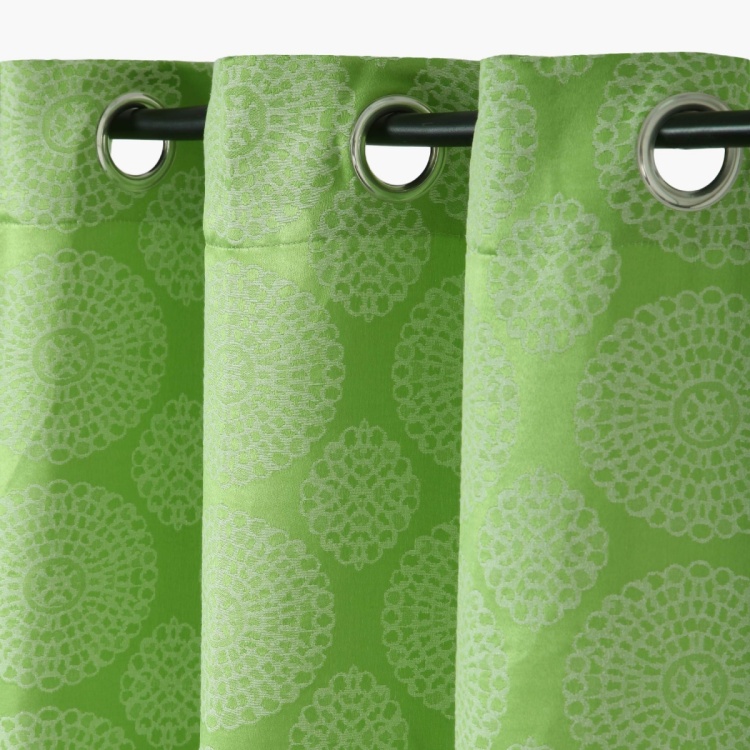 Jade Jacquard Door Curtain-Set Of 2