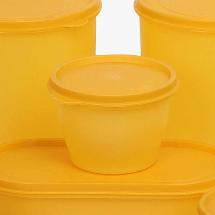 Solid Plastic Containers- Set of 10- Yellow