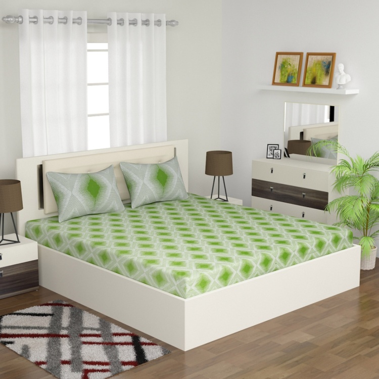 Emerald Meadow 3-Pc. Double Bedsheet - 240 x 274 cm
