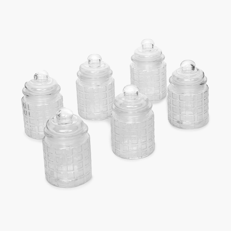 Mimosa Storage Glass Jars - Set of 6