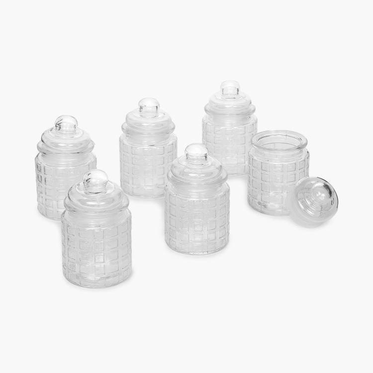 Mimosa Storage Glass Jars - Set of 6