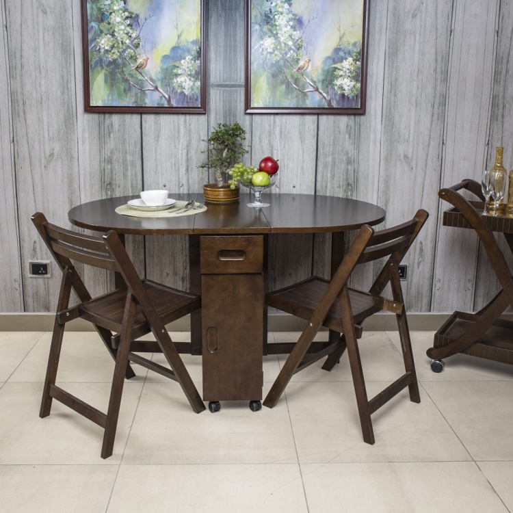 Butterfly 4-Seater Dining Table - Brown