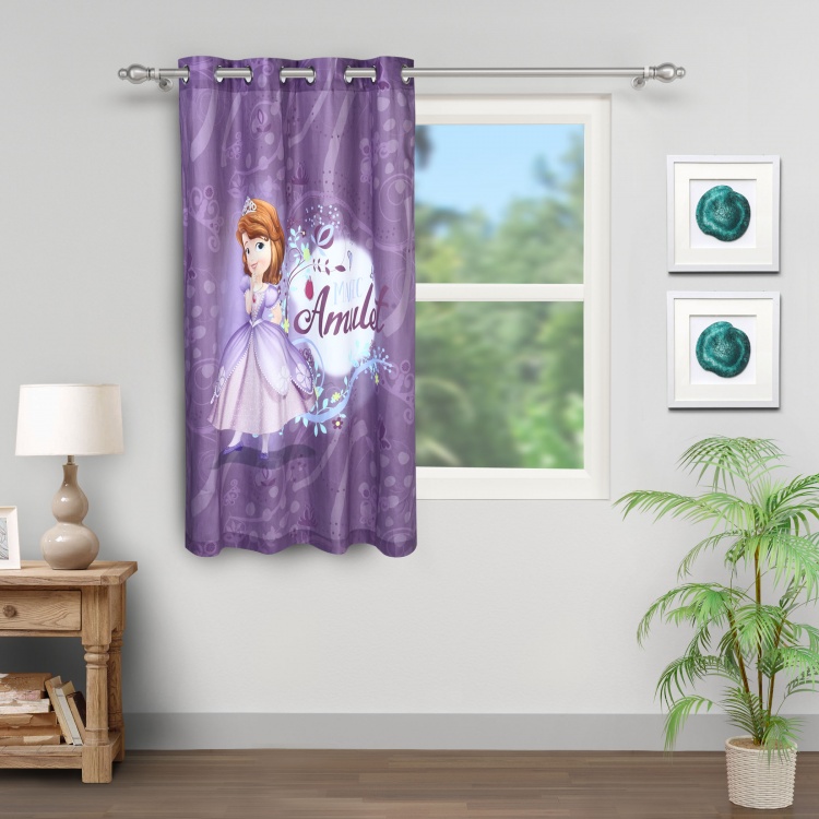 Sofia the First Printed Cotton Single Window Curtain