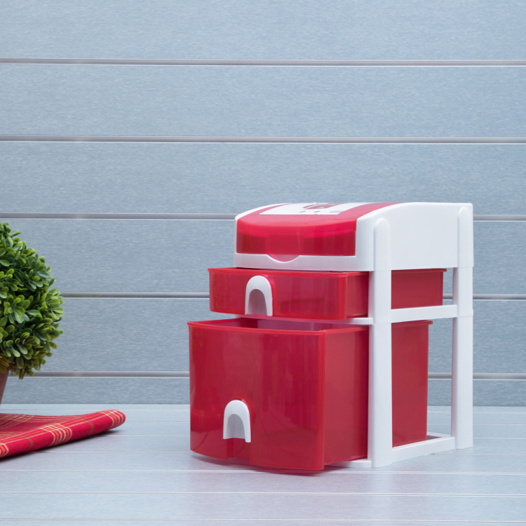 Regan Solid Two Tier Mini Drawer Cabinet