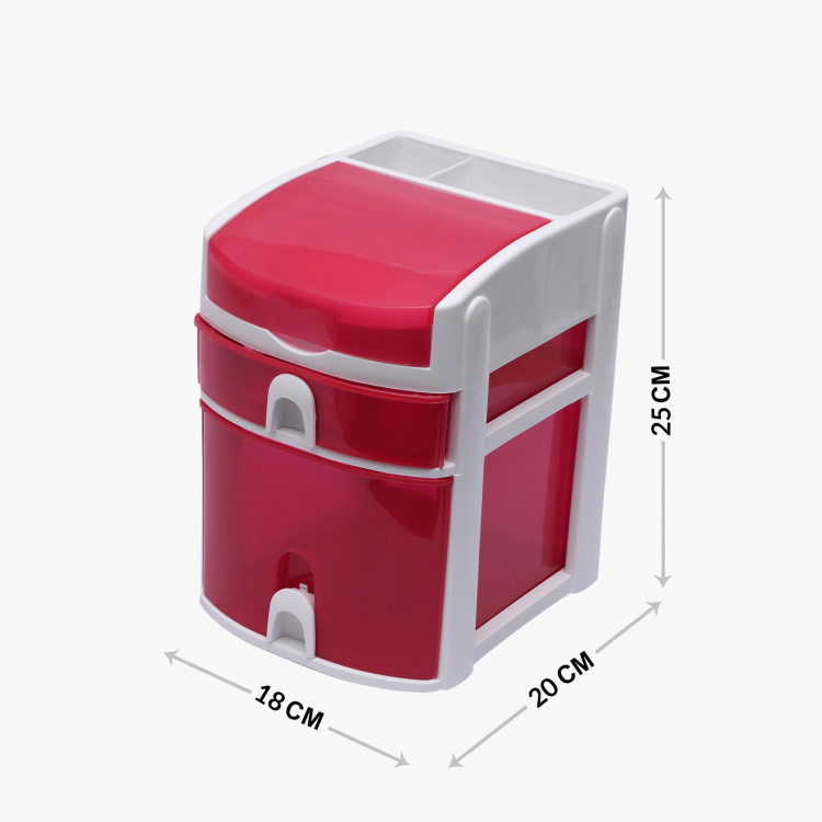Regan Solid Two Tier Mini Drawer Cabinet