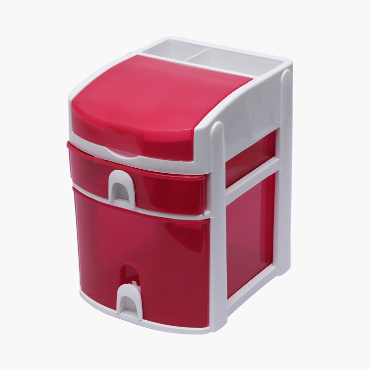 Regan Solid Two Tier Mini Drawer Cabinet