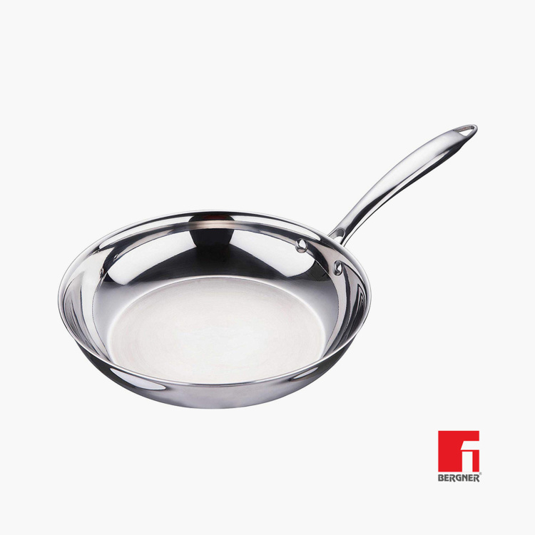 BERGNER Argent Triply Fry Pan - 24 cm