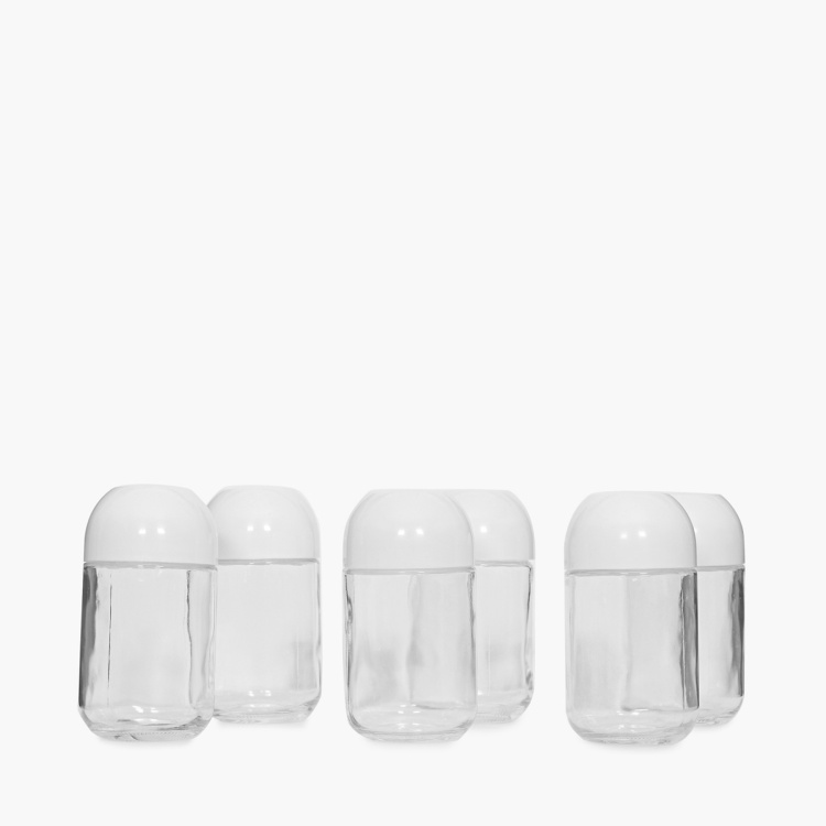 Siattle-Regal Glass Storage Jars- Set of 6