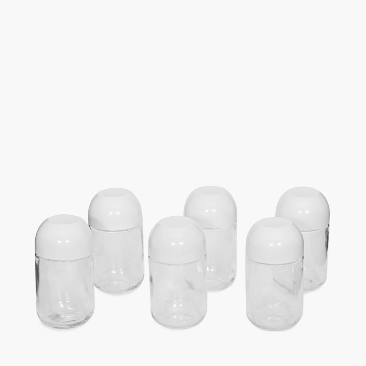 Siattle-Regal Glass Storage Jars- Set of 6
