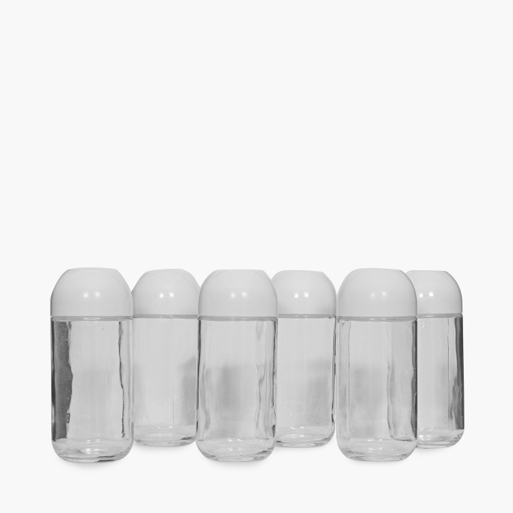 Siattle Glass Storage Jars- Set of 6