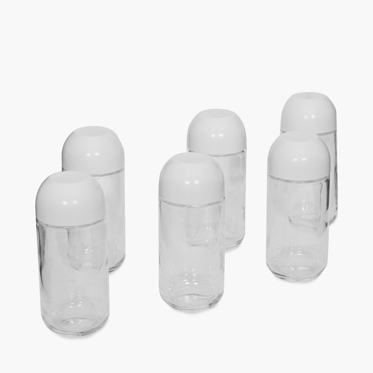 Siattle Glass Storage Jars- Set of 6