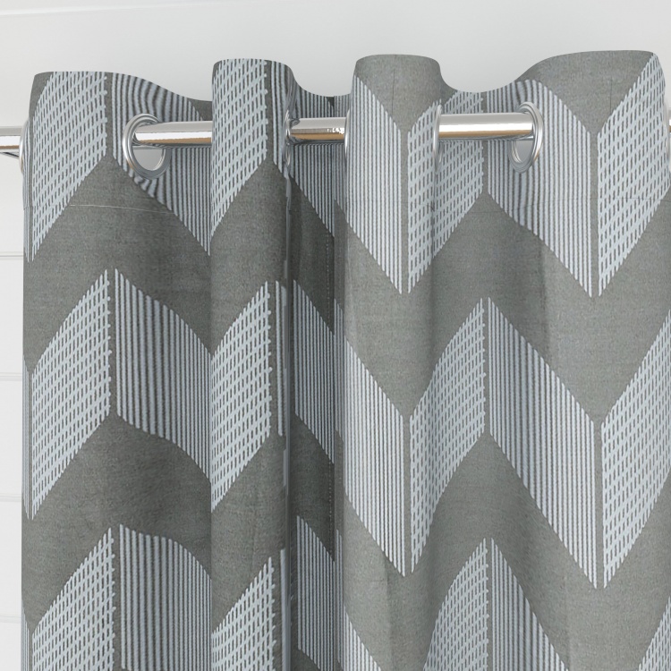 Seirra Fancy Jacquard Pattern Door Curtain Pair - 160 x 225 cm