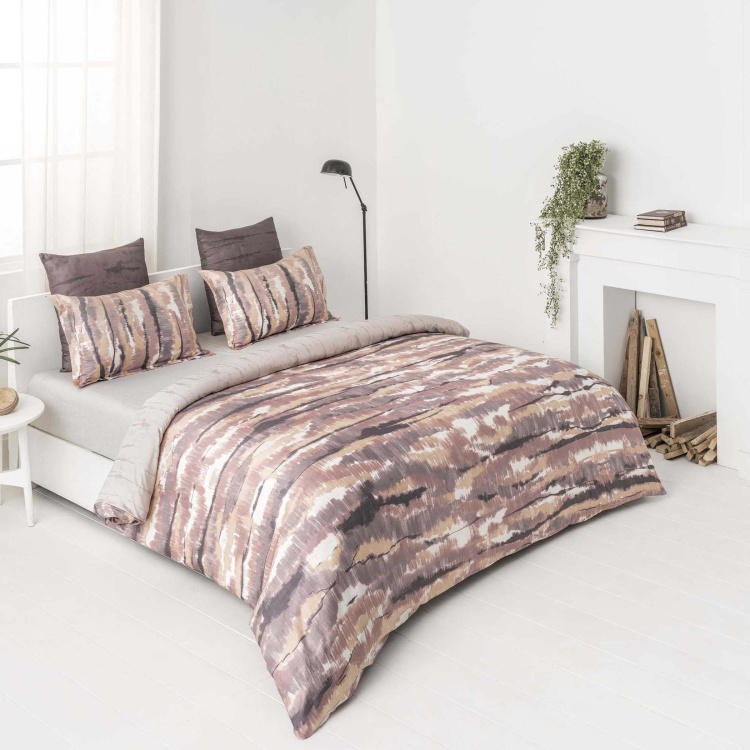 D'DECOR Printed 3-Piece Bedsheet Set - 274 x 254 cm