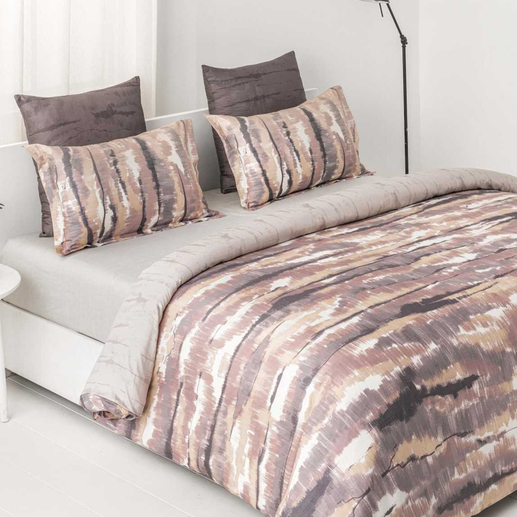 D'DECOR Printed 3-Piece Bedsheet Set - 274 x 254 cm