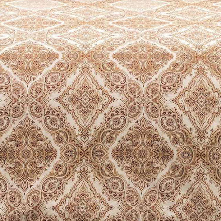 D'DECOR Classic Ethnic Print 4-Piece Bedsheet Set - 274 x 274 cm