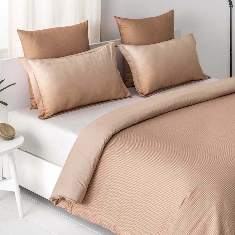 D'DECOR Highland Solid 3-Piece Bedsheet Set - 274 x 274 cm