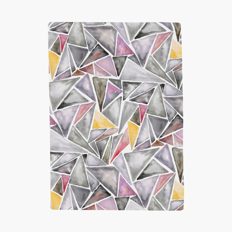 D'DECOR Vista Geometric Print 3-Piece Bedsheet Set - 274 x 229 cm