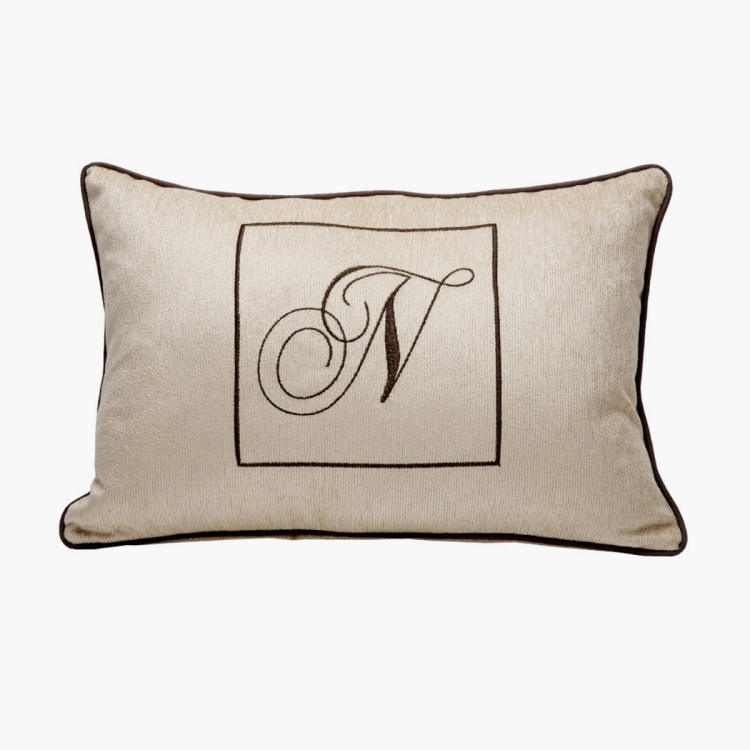 MASPAR Embroidered Rectangular Cushion Cover - 30 x 45 cm