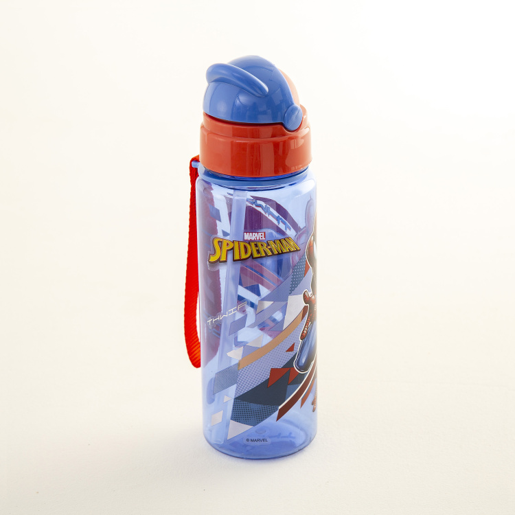 Marvel Spiderman Sipper Bottle with Straw - 550ml