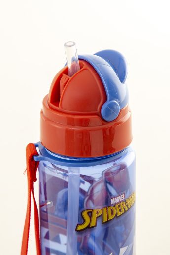 Marvel Spiderman Sipper Bottle with Straw - 550ml