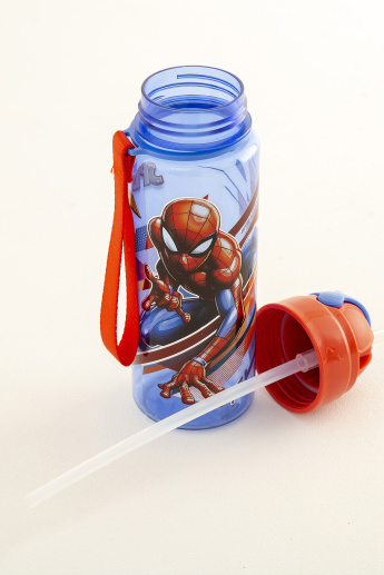 Marvel Spiderman Sipper Bottle with Straw - 550ml