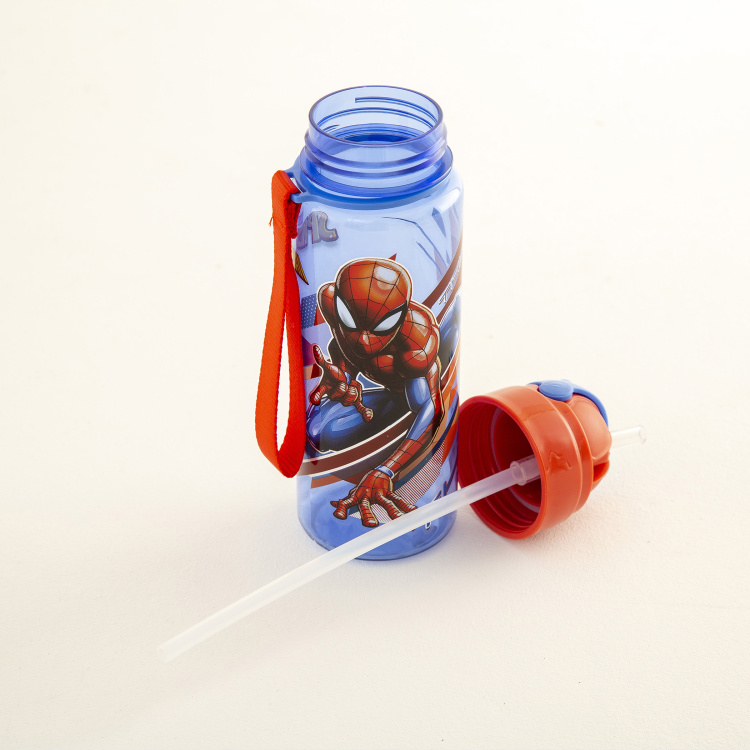 Marvel Spiderman Sipper Bottle with Straw - 550ml