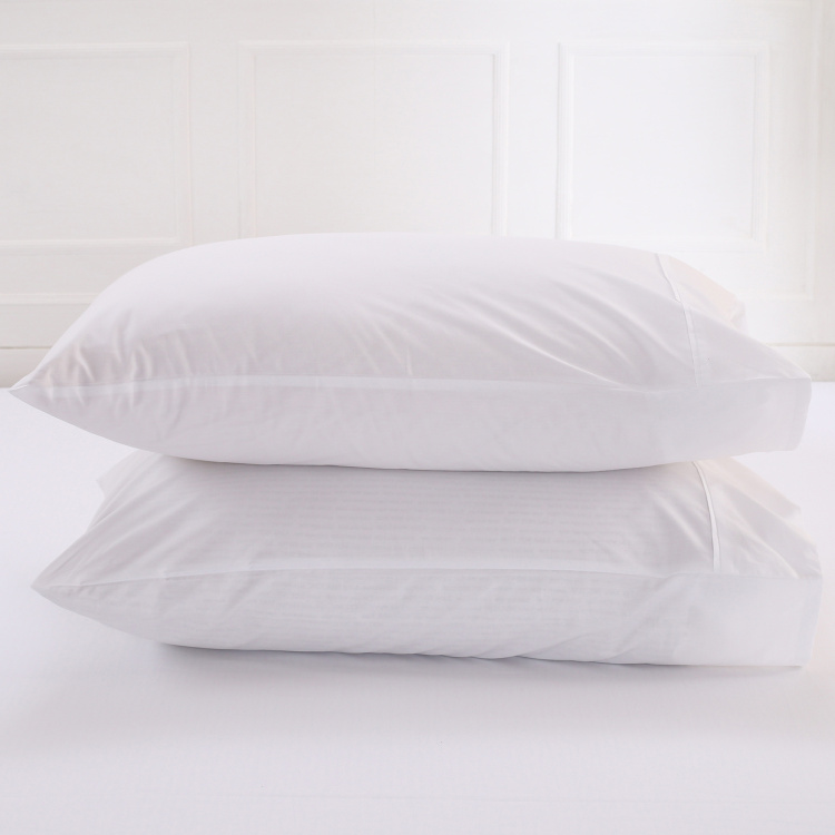 MASPAR Solid Double Fitted Sheet with 2 Pillow Covers - 183 x 198 cm