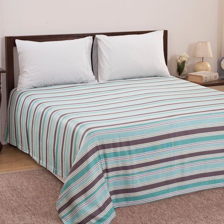 MASPAR Eclectic Treasures Striped Double Bed Cover