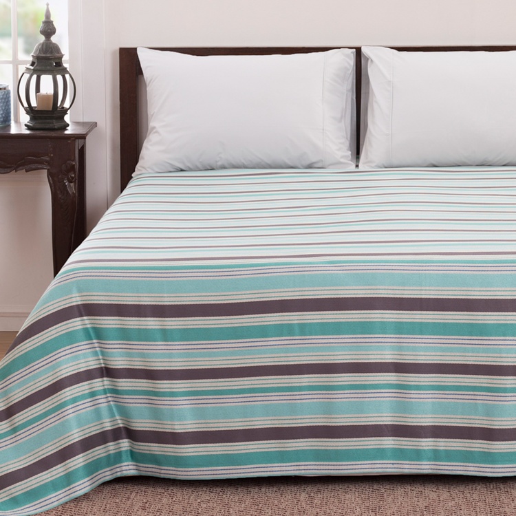 MASPAR Eclectic Treasures Striped Double Bed Cover