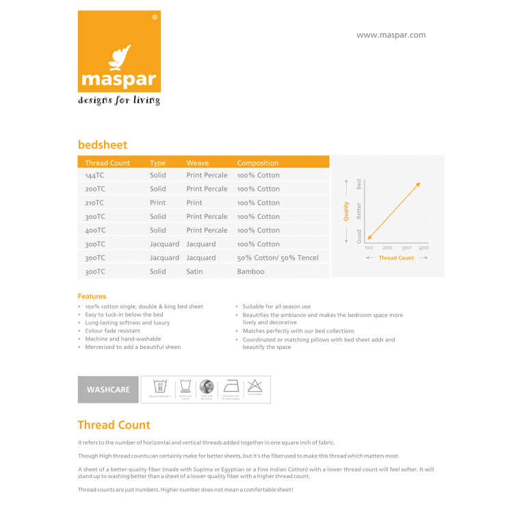 MASPAR Eclectic Treasures Striped Double Bed Cover