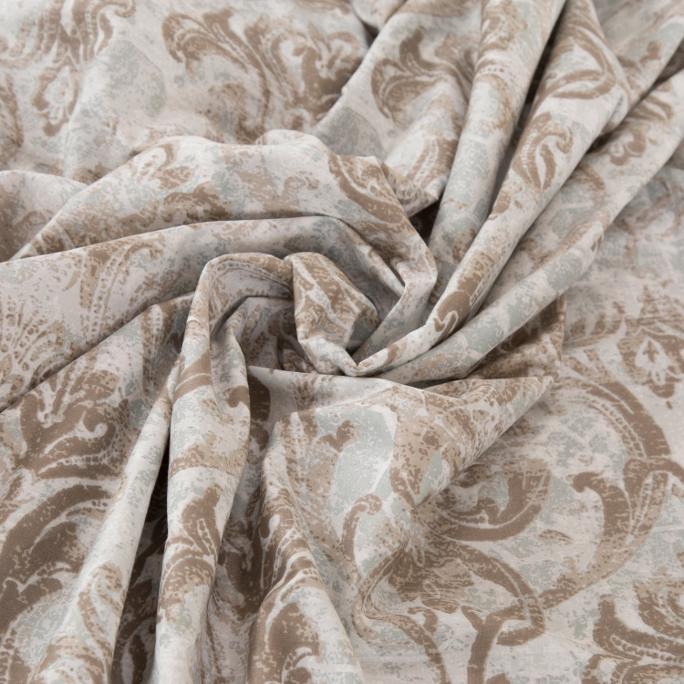 MASPAR Medivial Revival Foliate Printed 3-Pc. King Size Bedsheet Set - 275 x 275 cm