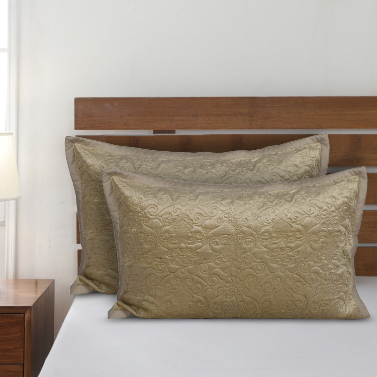 MASPAR Medieval Revival Jacquard Pillow Shams - Set of 2 - 50 x 75 cm