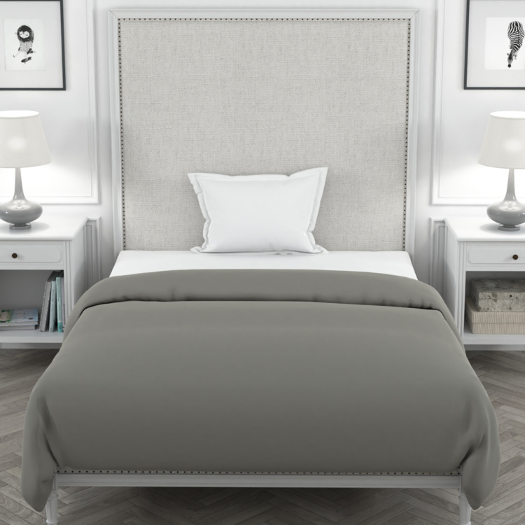 PORTICO Supercale Solid Single Bed Duvet Cover - 1.52 x 2.24 m