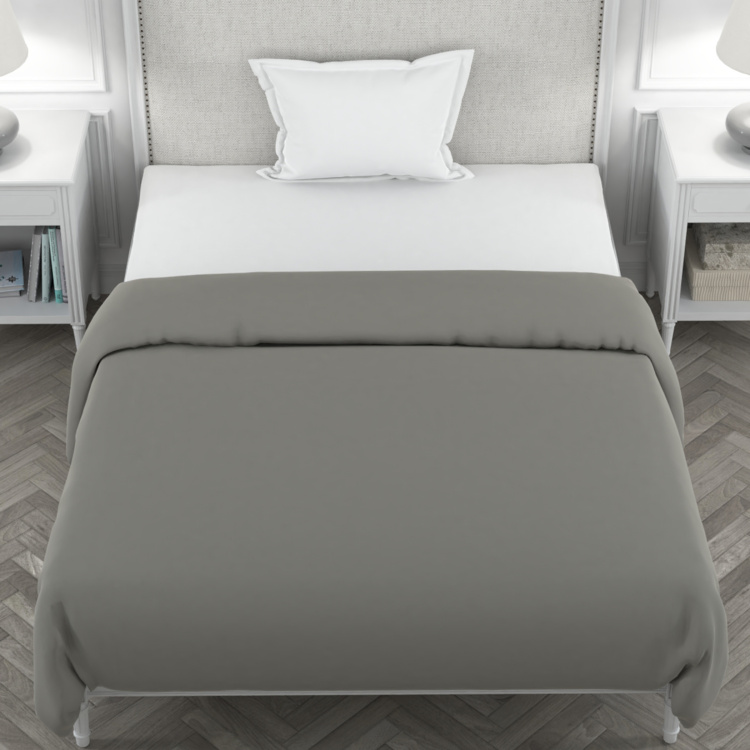 PORTICO Supercale Solid Single Bed Duvet Cover - 1.52 x 2.24 m