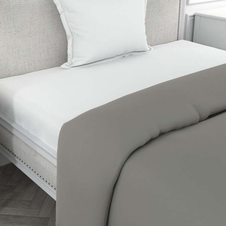 PORTICO Supercale Solid Single Bed Duvet Cover - 1.52 x 2.24 m