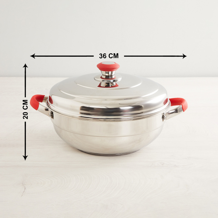 Bentle Stainless Steel Kadhai - 36cm