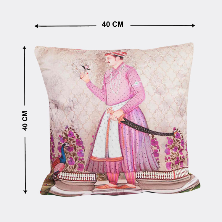 Aurora Printed Square Cushion Covers - Set of 2 Pcs - 40 x 40 cm