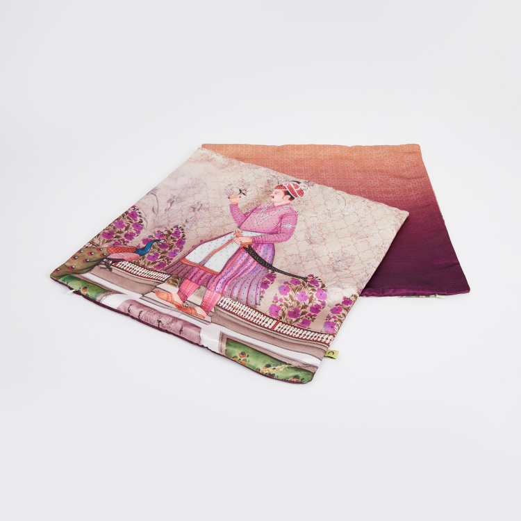 Aurora Printed Square Cushion Covers - Set of 2 Pcs - 40 x 40 cm