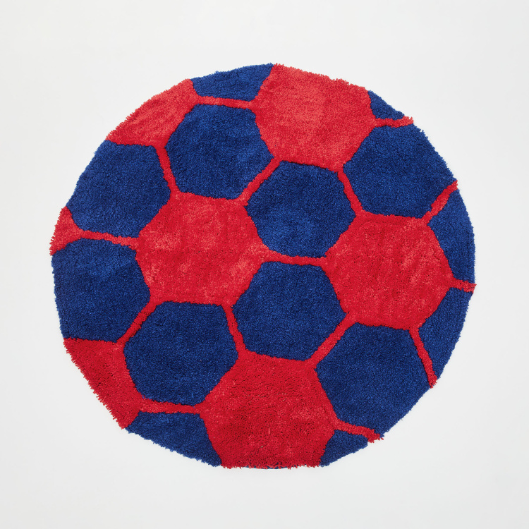 Adventures of U-Tron Football Shaped Rug - 80 x 80 cm