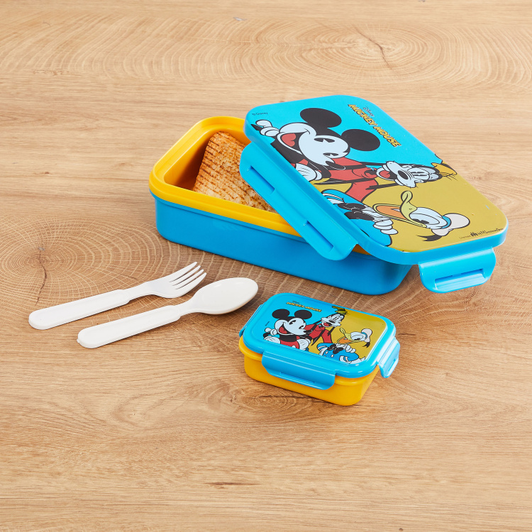 Disney Micky Print Lunch Box- Set of 4 pcs.