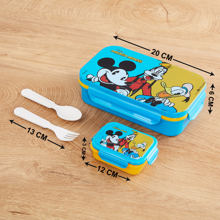 Disney Micky Print Lunch Box- Set of 4 pcs.