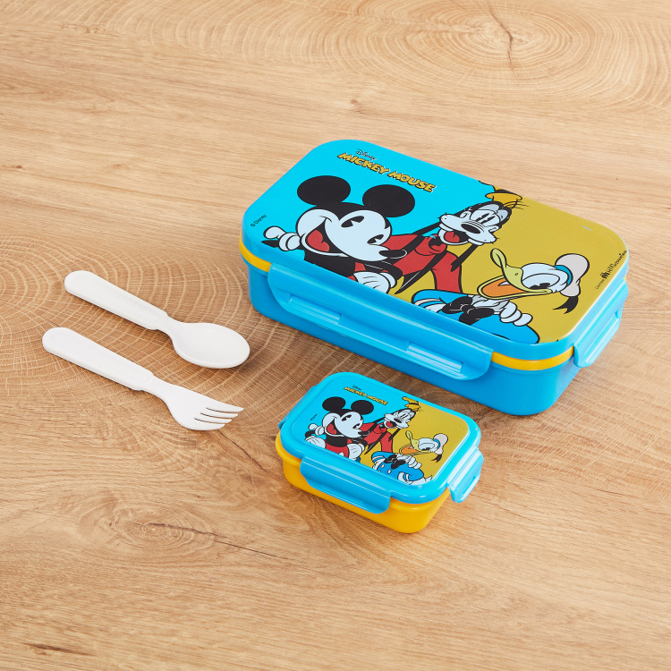 Disney Micky Print Lunch Box- Set of 4 pcs.