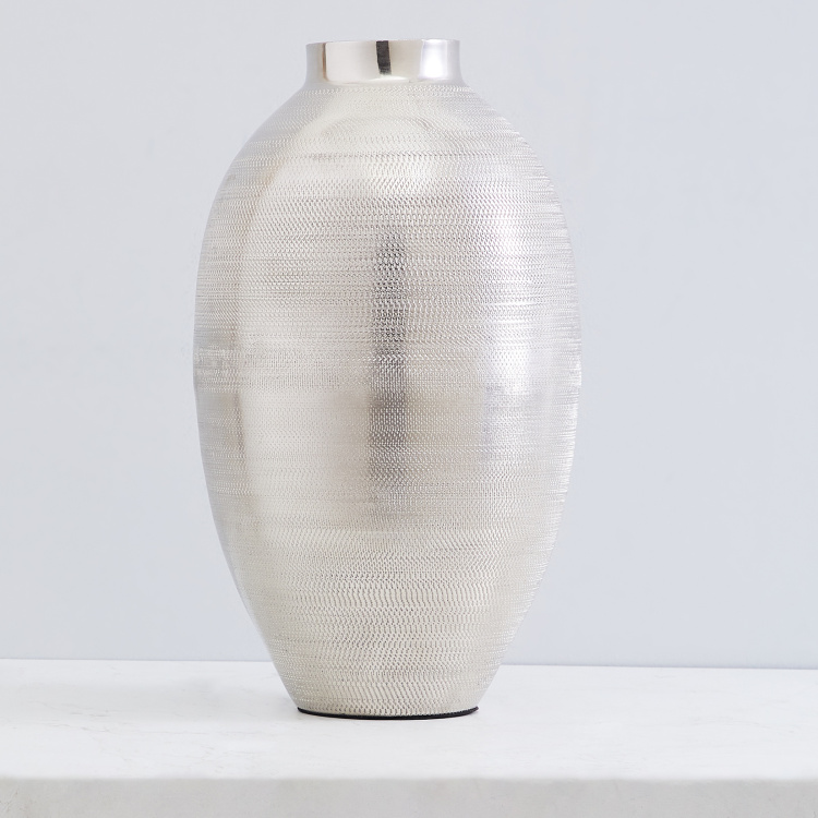 Galaxy Chrome Textured Vase