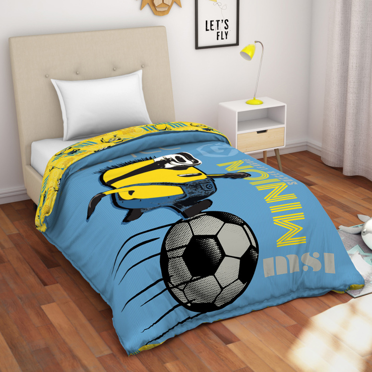 SPACES Minions Print Single Bed Comforter- 152 x 220 cm
