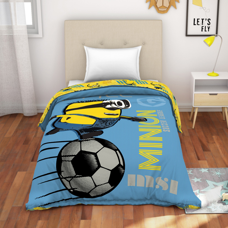 SPACES Minions Print Single Bed Comforter- 152 x 220 cm