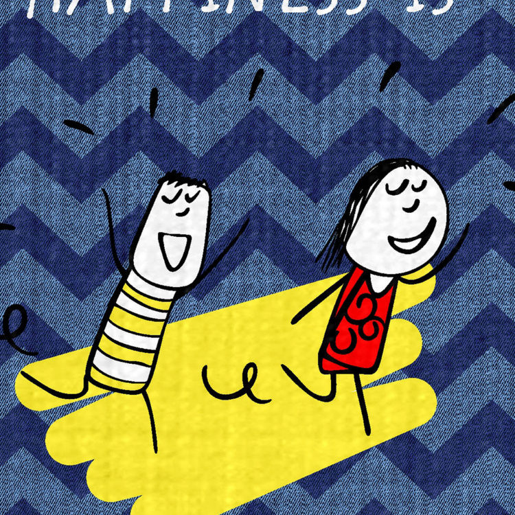 PORTICO Happiness Printed 3-Piece Double Bedsheet Set - 224 x 254 cm