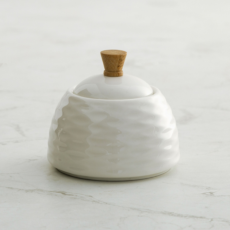 Rhodes-Camolin Solid Tea set  - Porcelain - White