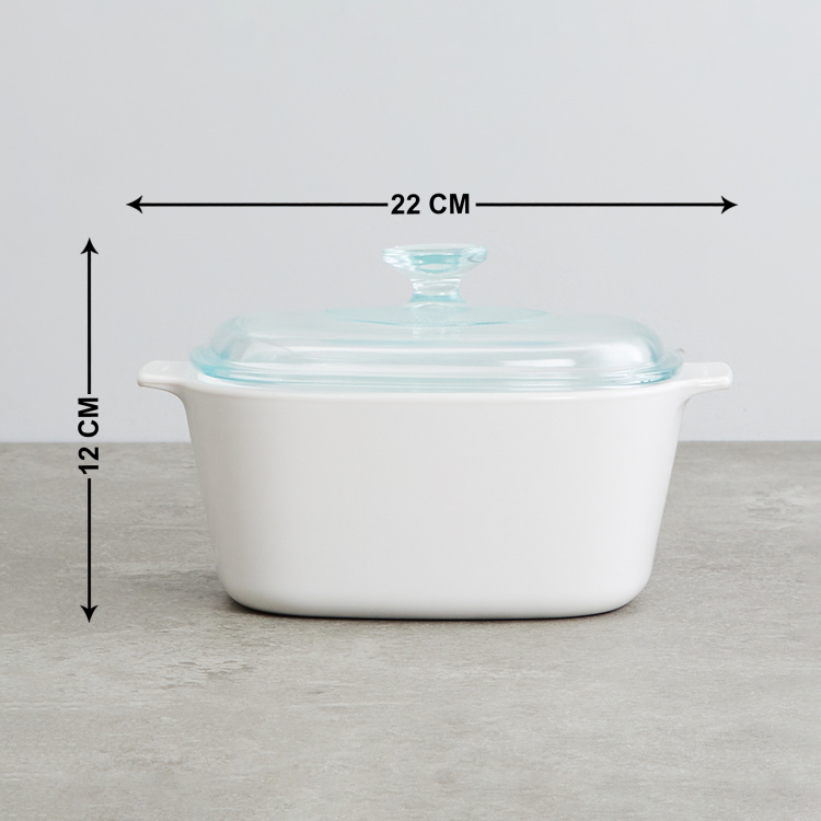 Corelle White Asia Cov Casserole - 1Litre