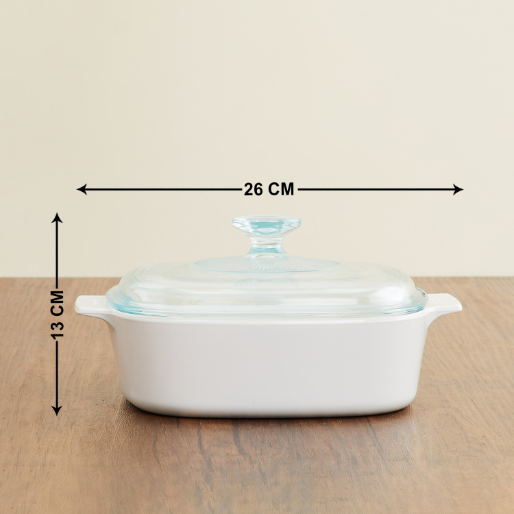 Corelle White Asia Cov Casserole - 2Litre